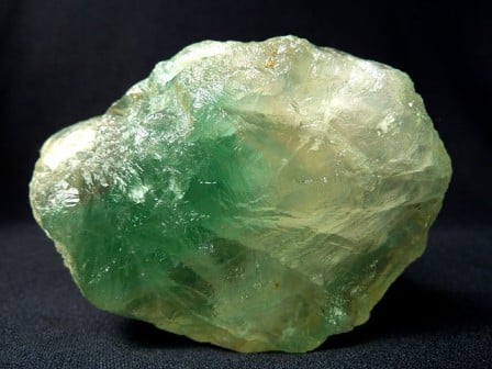 Fluorite with black background