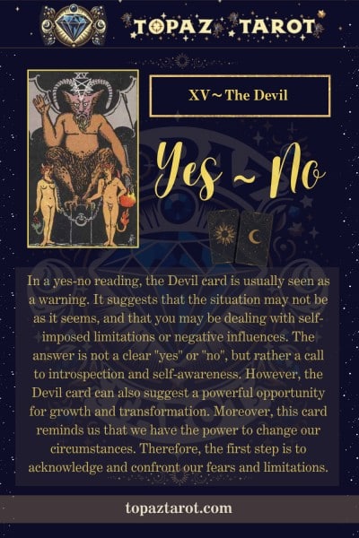 The devil yes or no